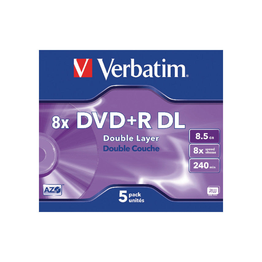 DVD+R DL 5pk Jewel Case DVD+R DL 5pk Jewel Case